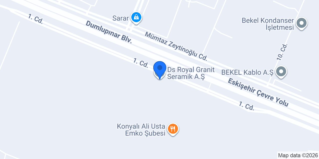 Ds Royal Granit Seramik A.Ş konumu
