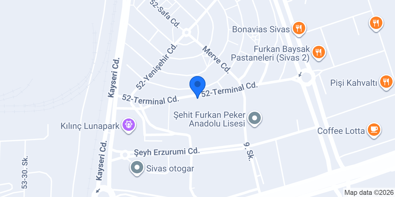 Sivas Yeni Hedef Turizm konumu