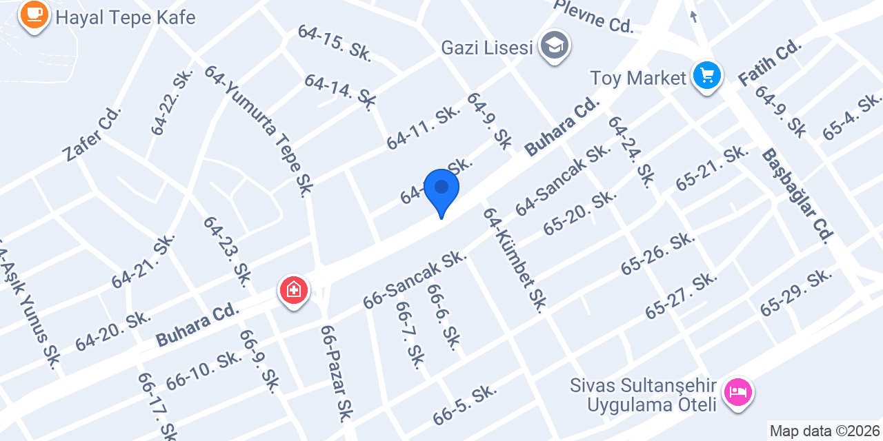 Sivas Boya İşleri Mehmet Usta konumu