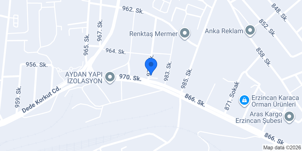 ÖNER KARO MOZAİK konumu