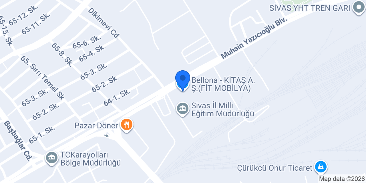 Bellona - KİTAŞ A.Ş.(FİT MOBİLYA) konumu