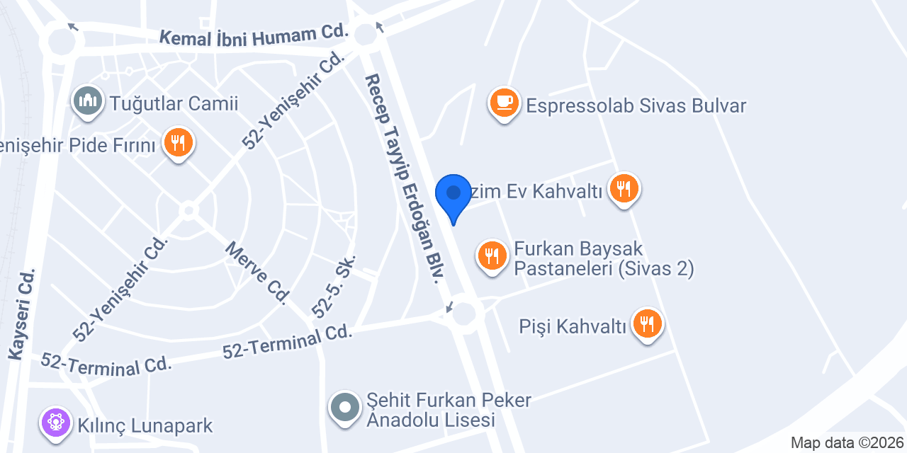 M Steakhouse & Burger konumu