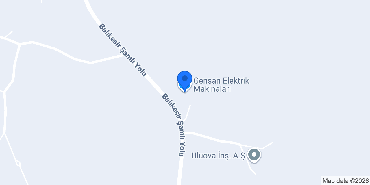 Gensan Elektrik Makinaları konumu