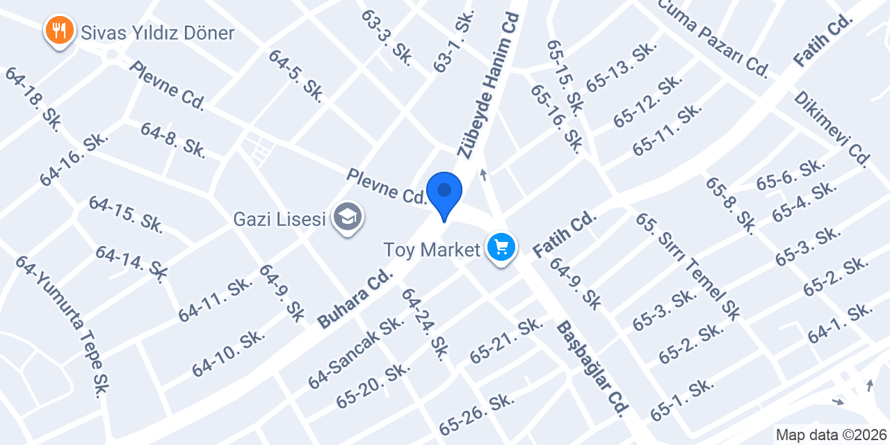 SİVAS KÜMBET TAKSİ konumu