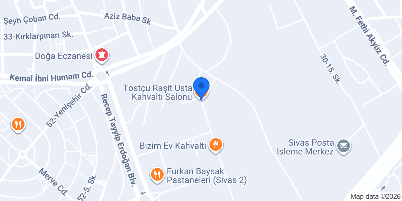 Tostçu Raşit Usta Kahvaltı Salonu konumu