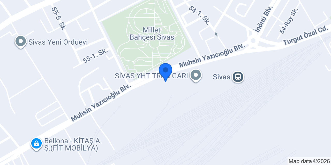 Europcar Sivas YHT konumu