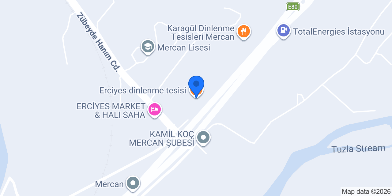 Erciyes dinlenme tesisi konumu