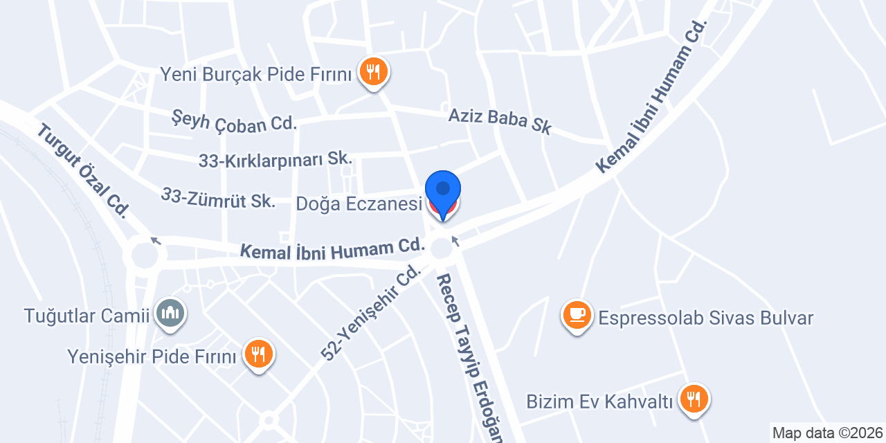 Doğa Eczanesi konumu