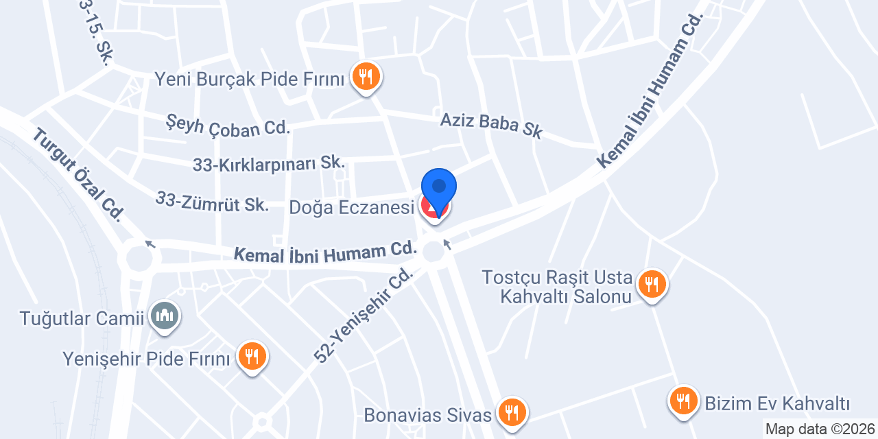 Yenişehir Eczanesi konumu