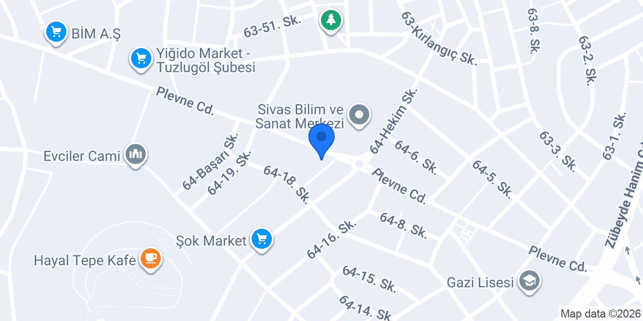 Sivas Yıldız Döner konumu