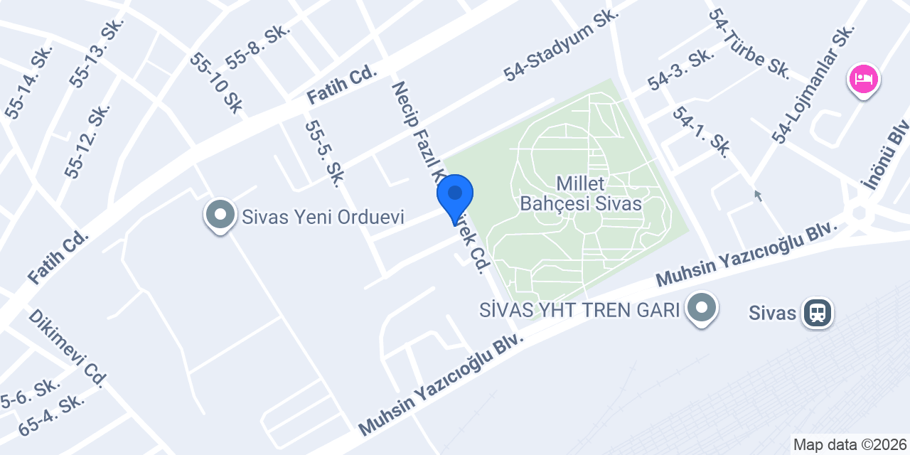 MAT Yapı Tasarım konumu