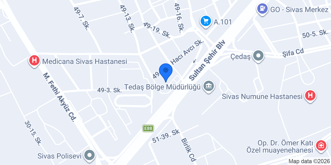 Alfemo Sivas konumu