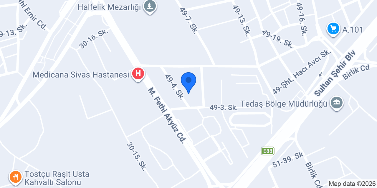 Fizyoterapist Tuğba Gür Erdem konumu