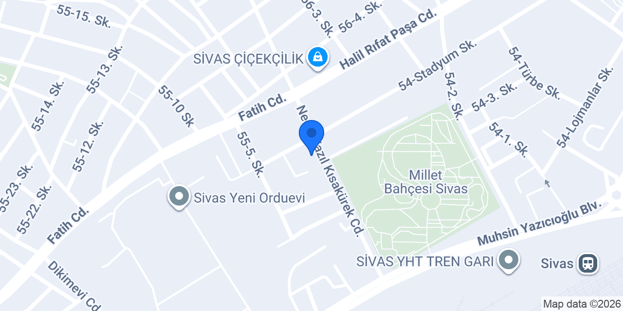 Sivas stad taksi konumu