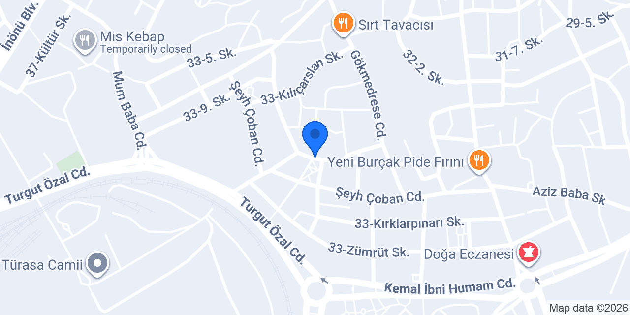 OSES ÇİĞ KÖFTE konumu