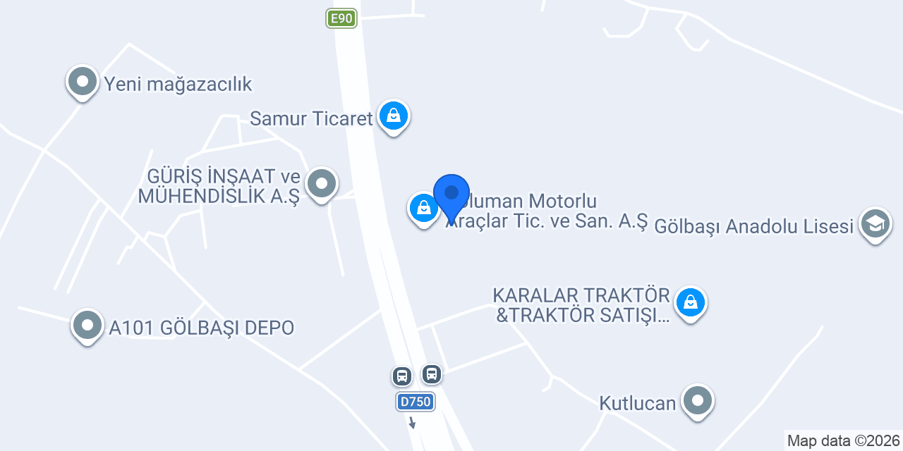 Mercedes-Benz Koluman Motorlu Araçlar Tic.San.A.Ş. Gölbaşı Şubesi konumu
