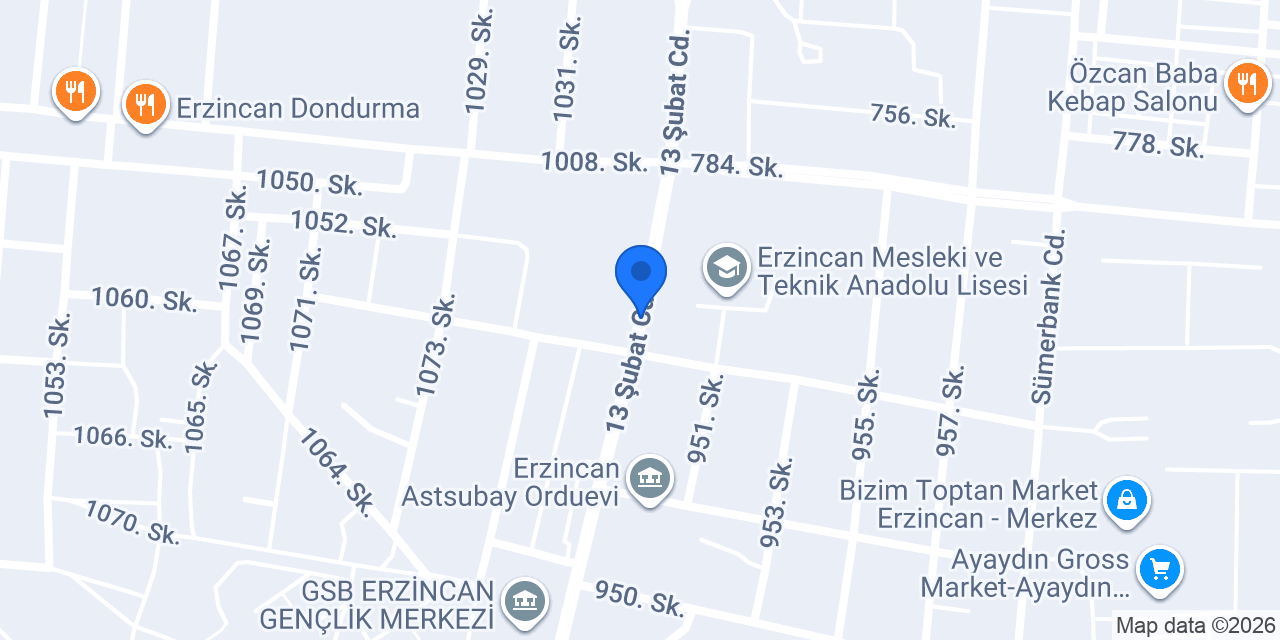 Bensu Optik konumu