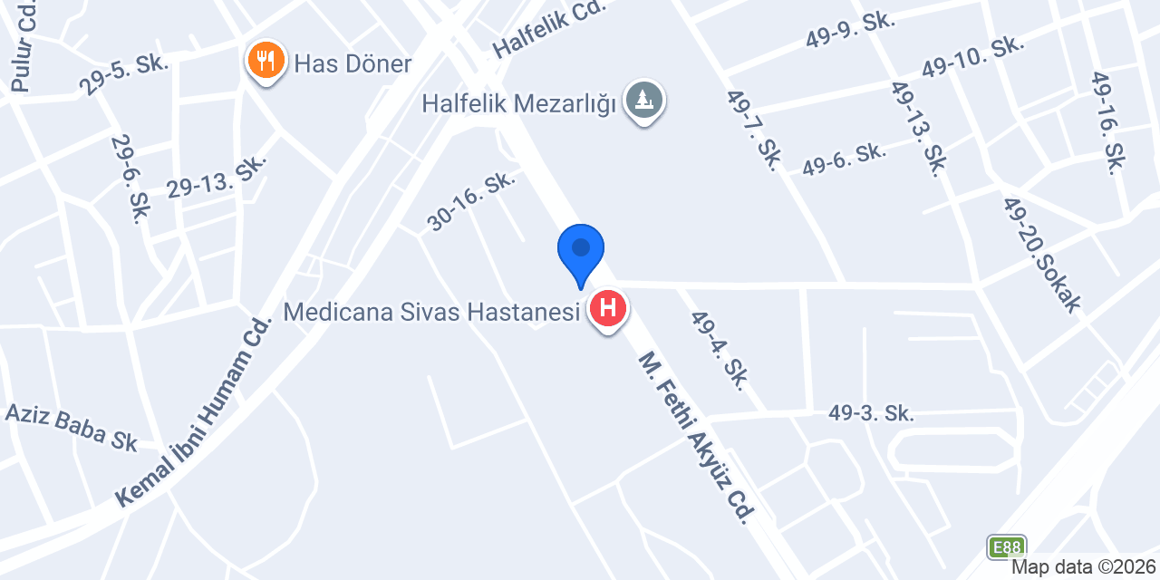 Sivas Elit optik konumu
