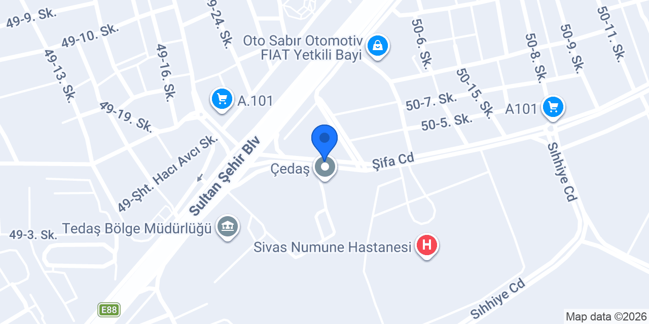 M&A ÇİÇEKÇİLİK konumu