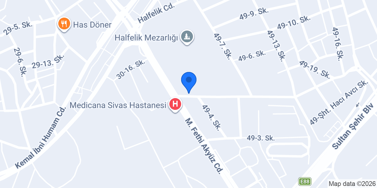 Etçi Kasap Restoran konumu