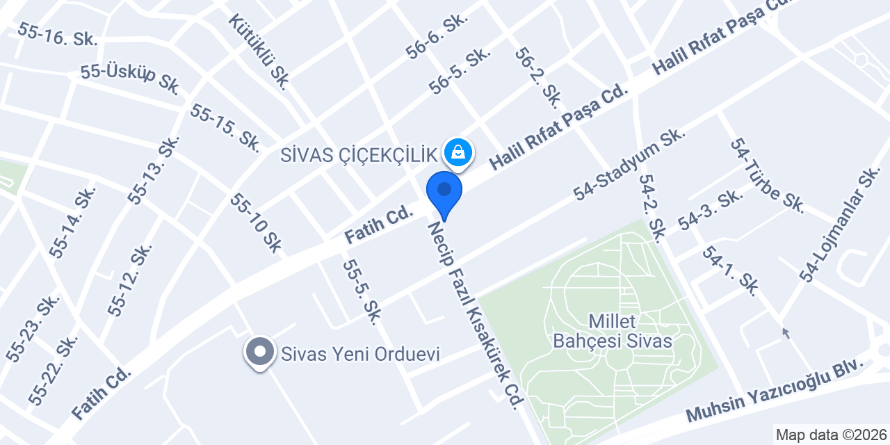 Sivas Duru Pastanesi konumu