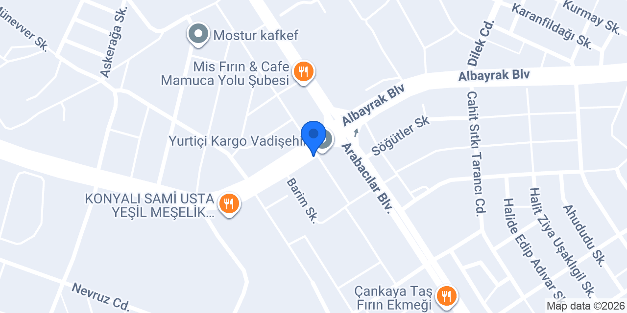 Kornet Dondurma konumu