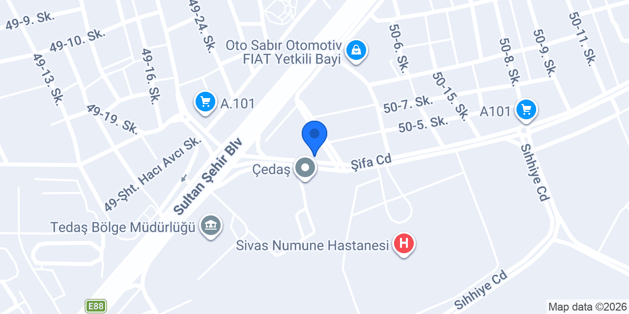 Feyza Optik konumu