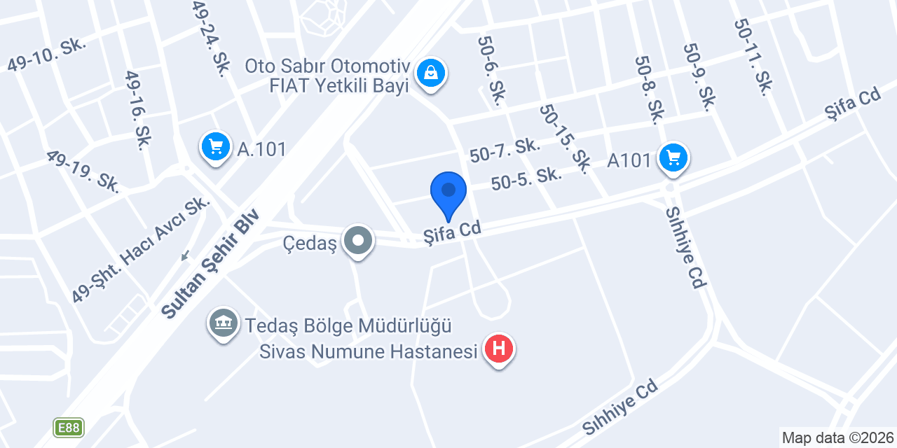 Kübra Eczanesi konumu