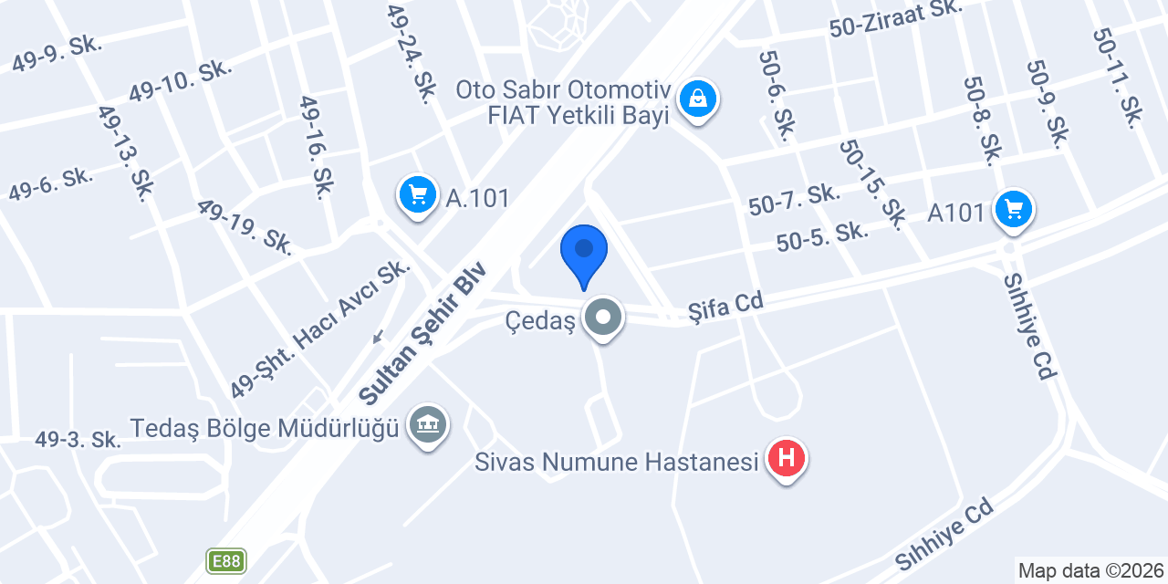 Keyf-i Alâ kahvaltı-tatlı salonu konumu