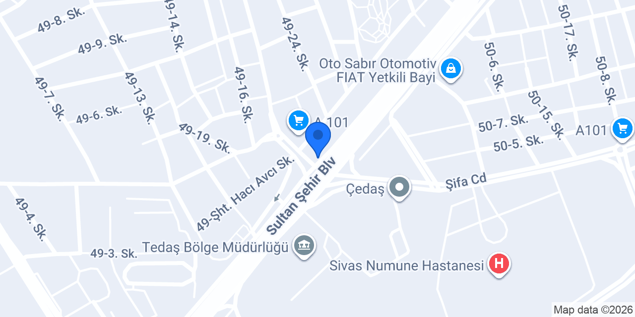 Sivas İtalyan Boya konumu