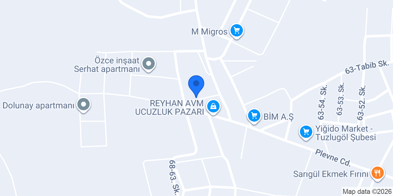 Miraç Pide Fırını konumu