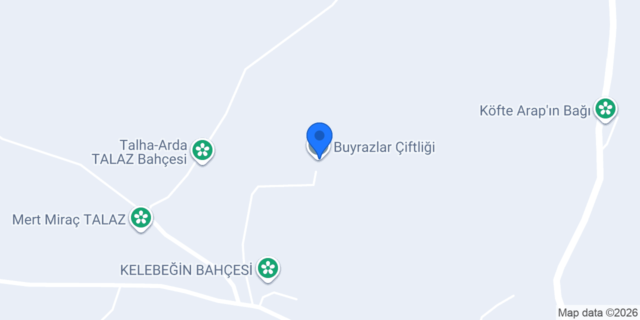 Buyrazlar Çiftliği konumu