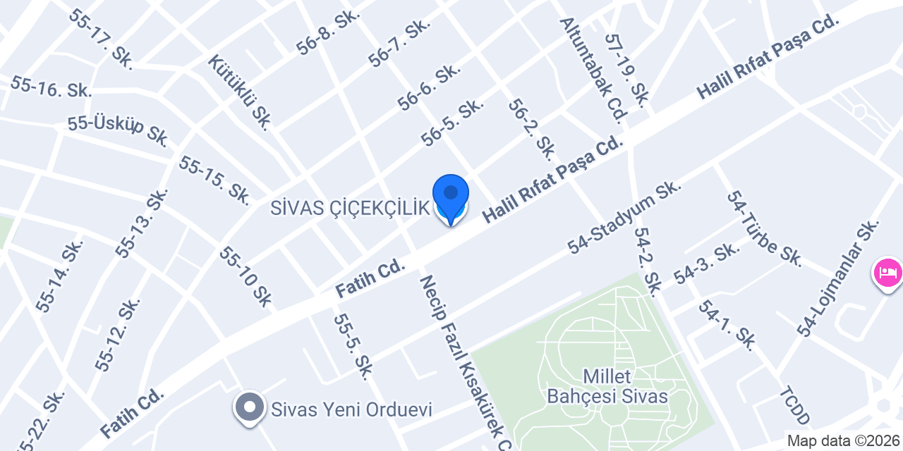 SİVAS ÇİÇEKÇİLİK konumu
