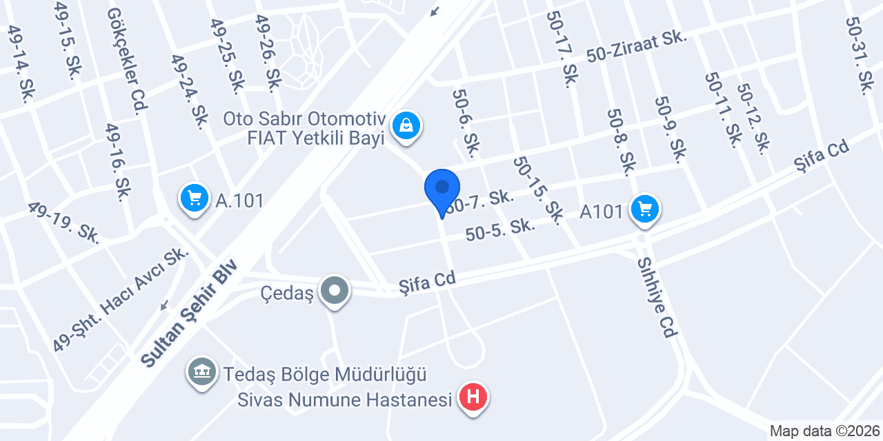 Beyaz Lale Çiçekçilik konumu
