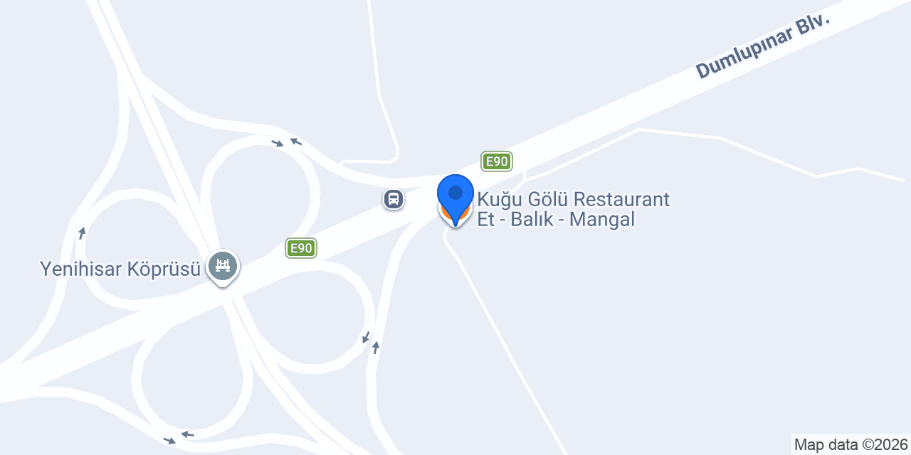 Kuğu Gölü Restaurant Et - Balık - Mangal konumu