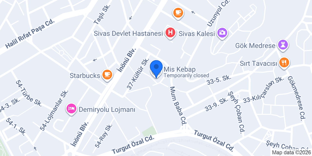 Mis Kebap konumu