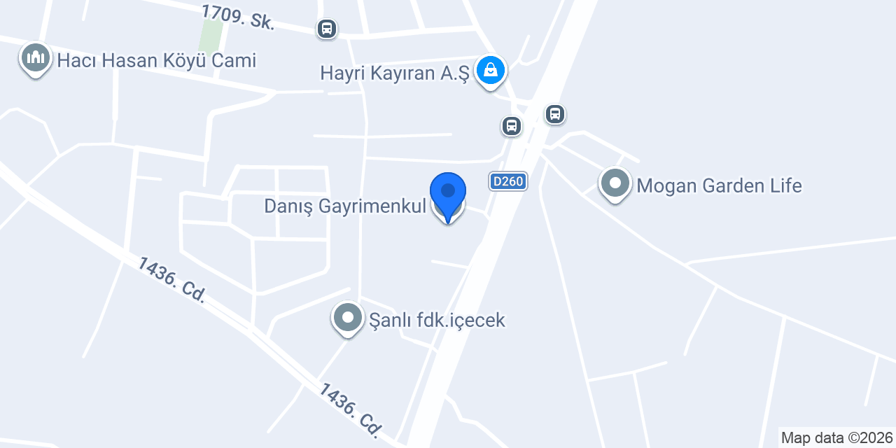 Danış Gayrimenkul konumu