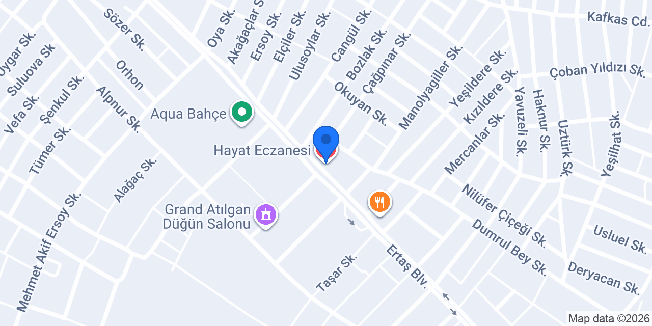 Hayat Eczanesi konumu