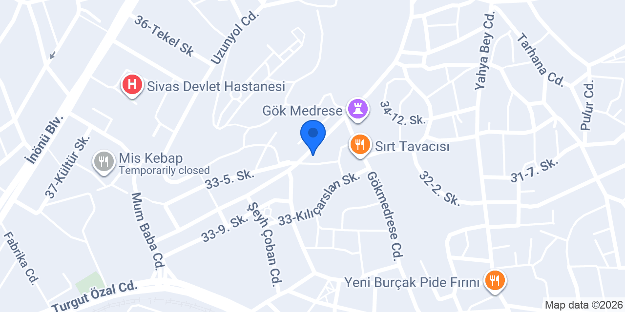 Darımla Sürücü Kursu konumu