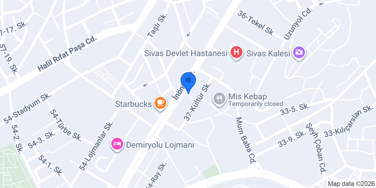 Yıldız pide konumu