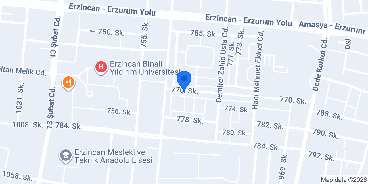 TÜTÜN ERZİNCAN konumu