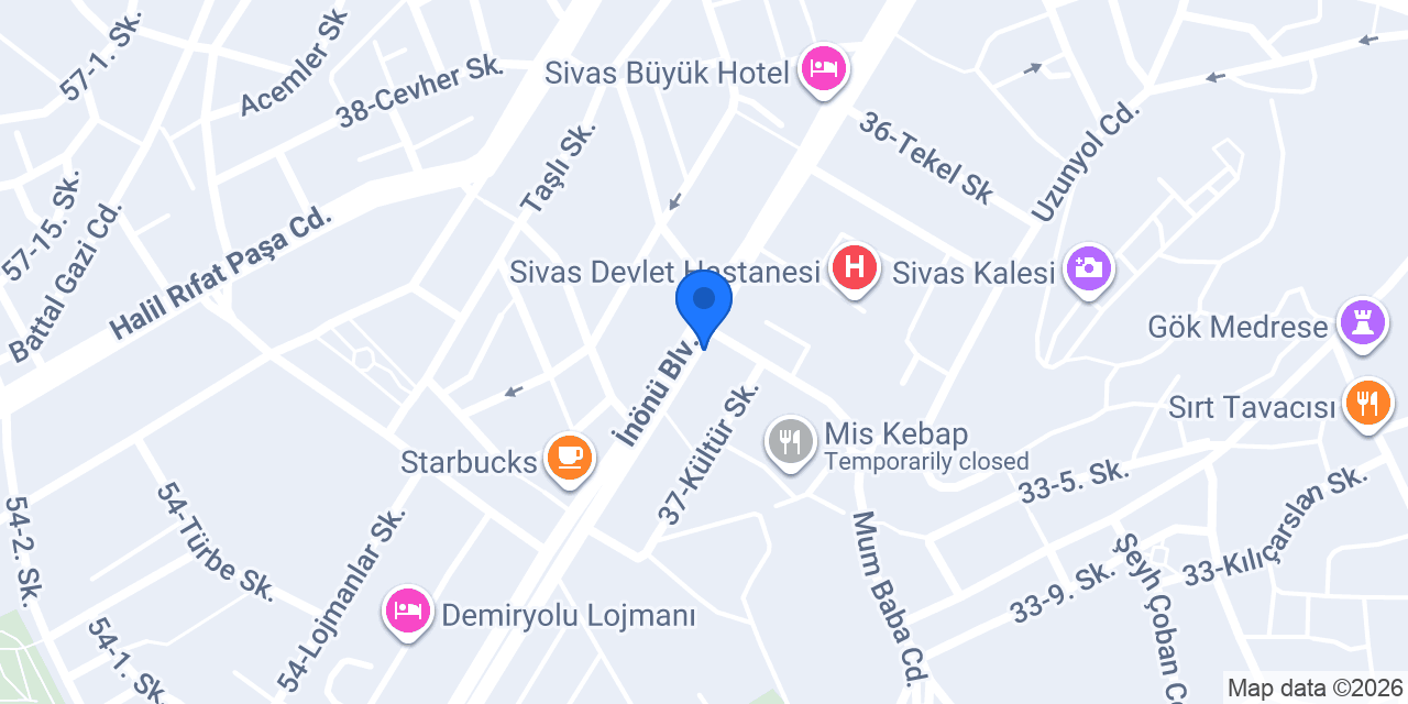 Diş Hekimi Aybüke ERBAŞI konumu