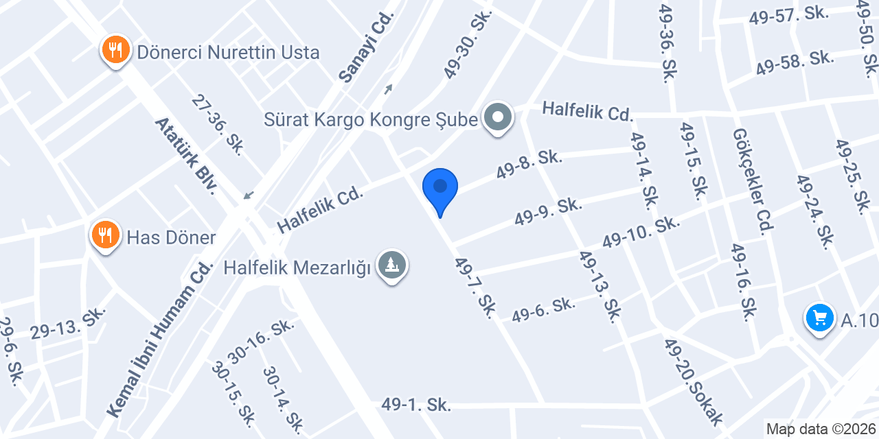 Ustalar Vinç & Yol Yardım konumu