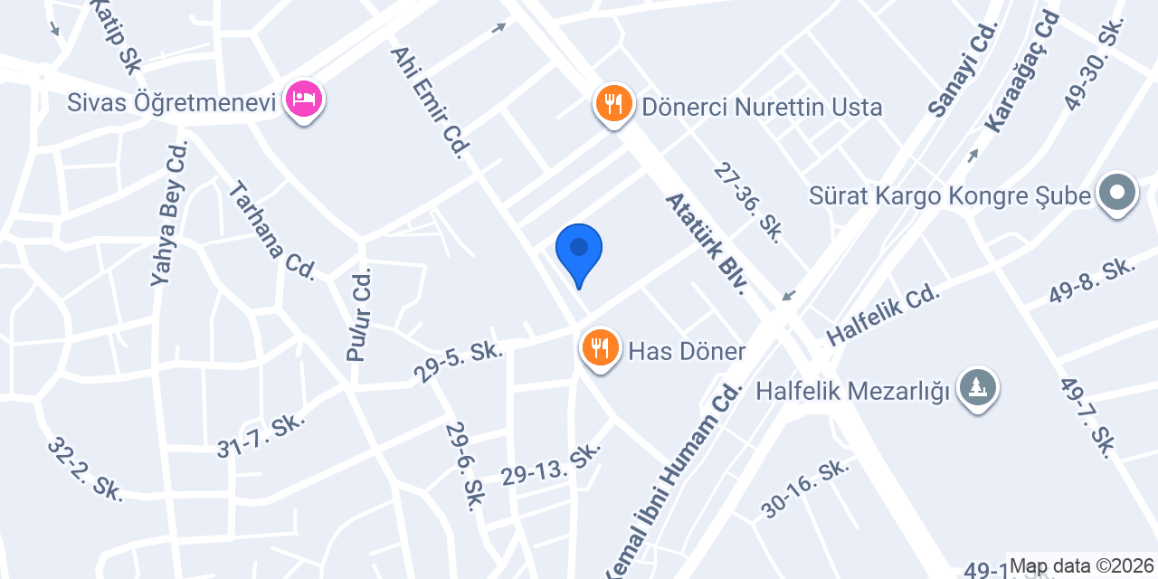Sivas Evden Eve Nakliyat konumu