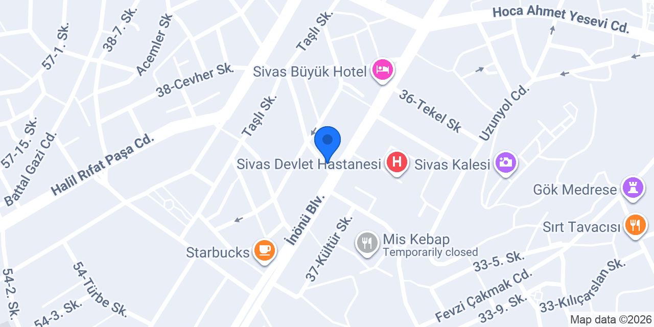 AKÇA PASTANESİ konumu