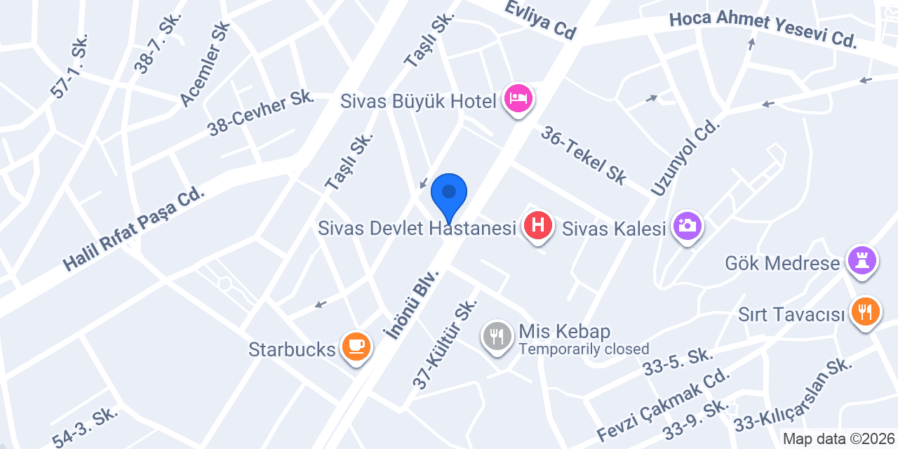 Sivas Avukat Osman ARSLAN konumu