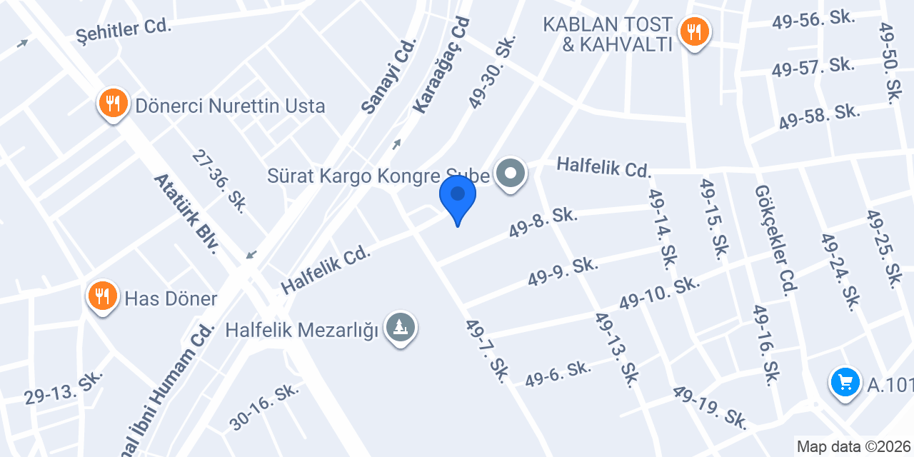 Karahan Otomotiv konumu