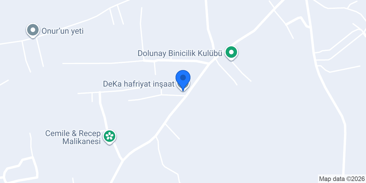 DeKa hafriyat inşaat konumu