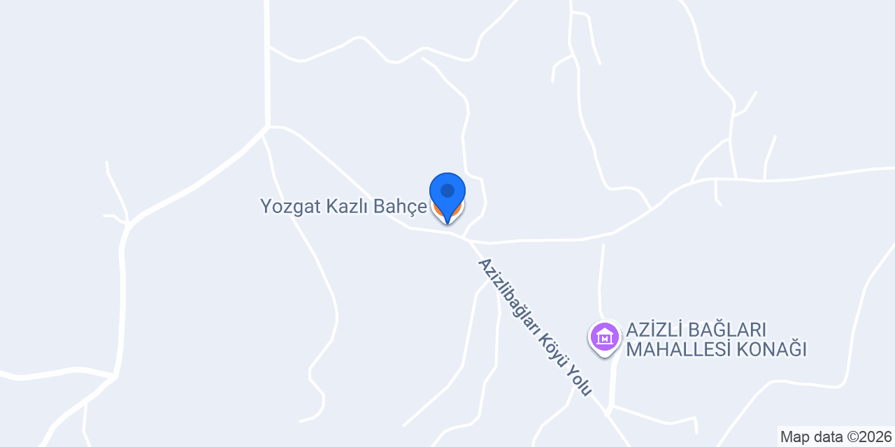 Yozgat Kazlı Bahçe konumu
