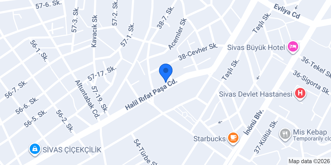 Aktaş kombi sivas konumu